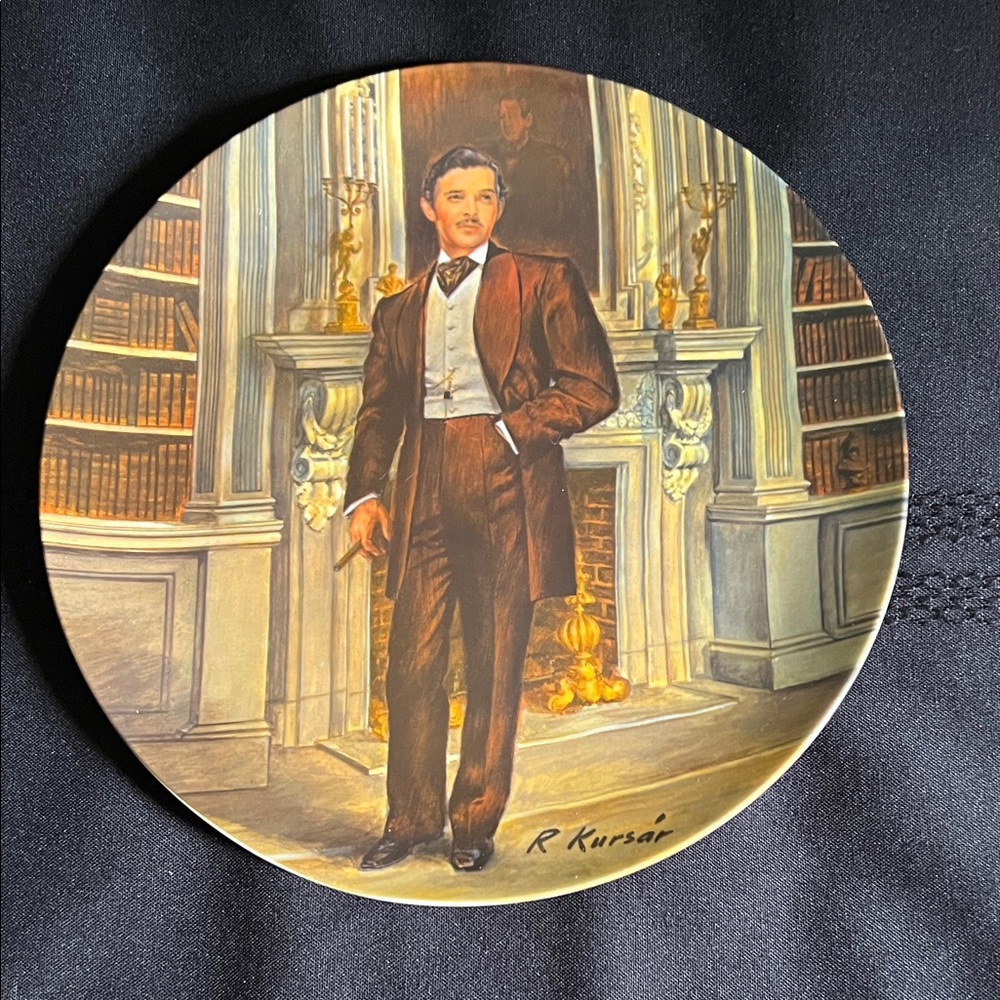 Knowles Ceramic Plate  Gone with the Wind limited edition.  Rhett